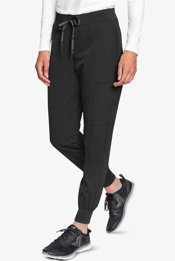  Med Couture Women's Peaches Collection Seamed Jogger Scrub Pant,  Black, X-Small Tall: Clothing, Shoes & Jewelry