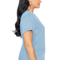 Med Couture Touch Shirttail V-neck Top #7459