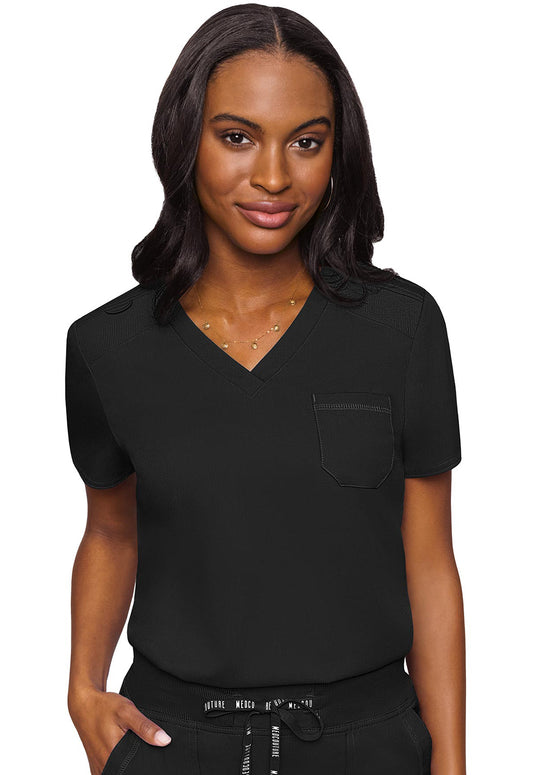 Med Couture Touch Women's V-Neck Tuck In #7448