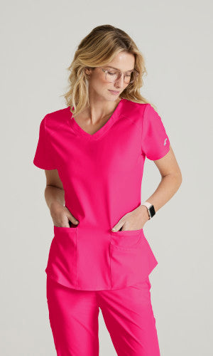 Skechers Women's Modern Fit V-Neck Scrub Top #SK101