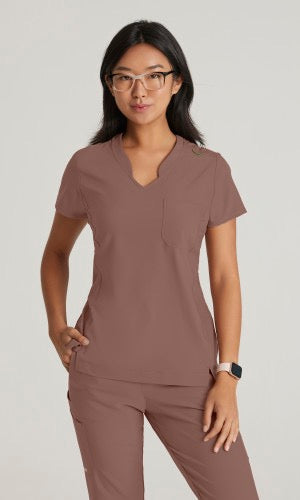 Grey's Anatomy Sway Women's 1-Pocket Tuck In V-Neck Scrub Top #GSST181