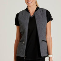 Barco Grey Anatomy Two-Tone Quilted Zip-Front Vest | #GRSV845