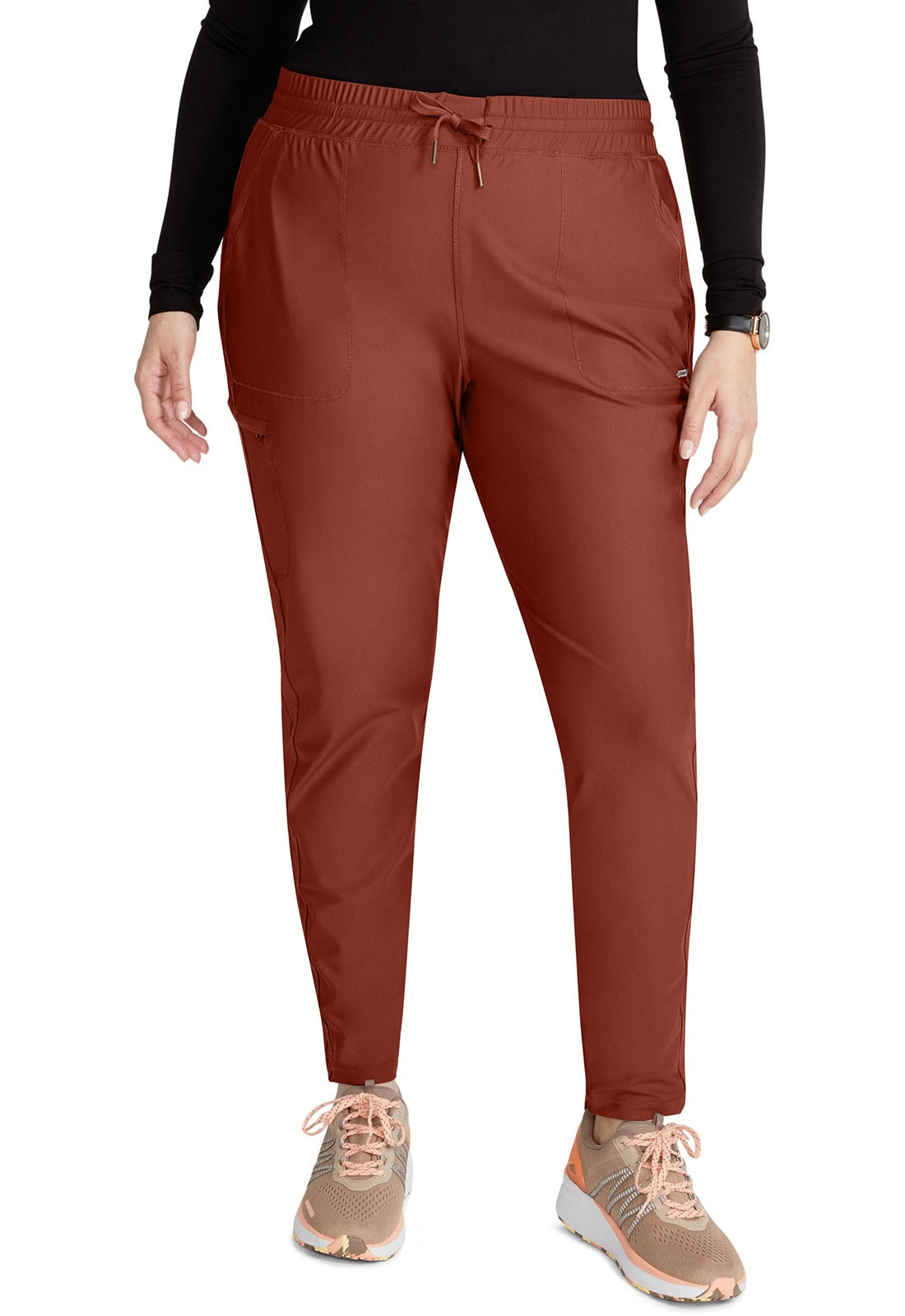 Cherokee FORM Mid Rise Tapered Leg Drawstring Pant 