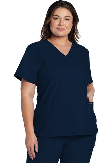 Cherokee Workwear Originals Ultra Women's 2-Pocket V Neck Scrub Top #CK953