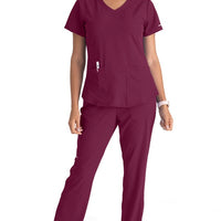 Skechers Women's Modern Fit V-Neck Scrub Top #SK101