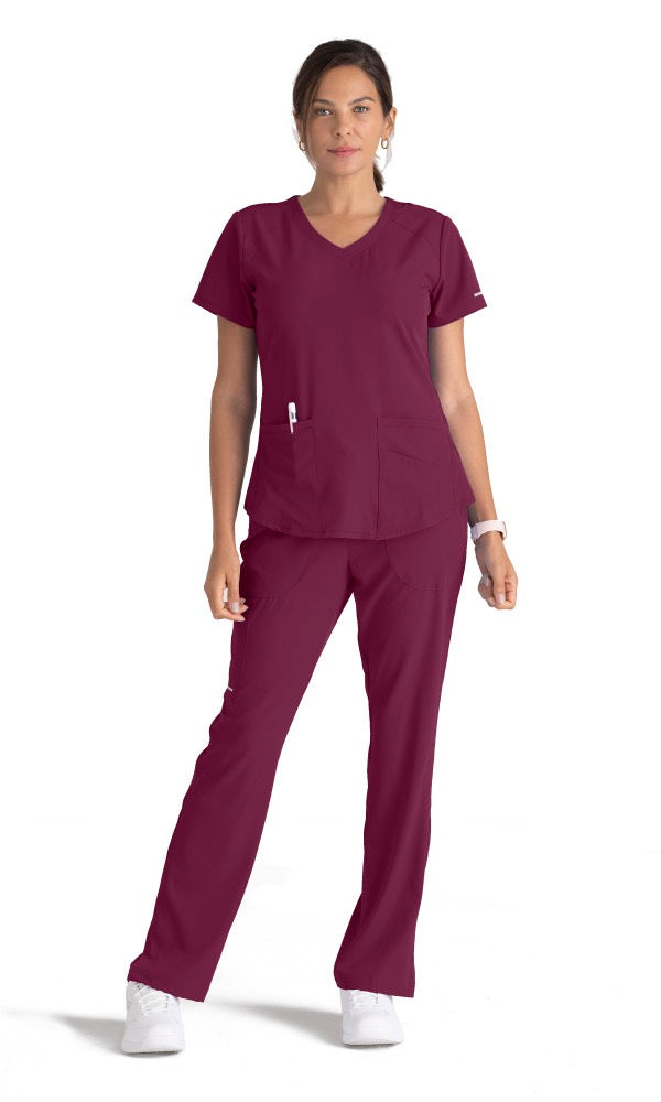 Skechers Women's Modern Fit V-Neck Scrub Top #SK101