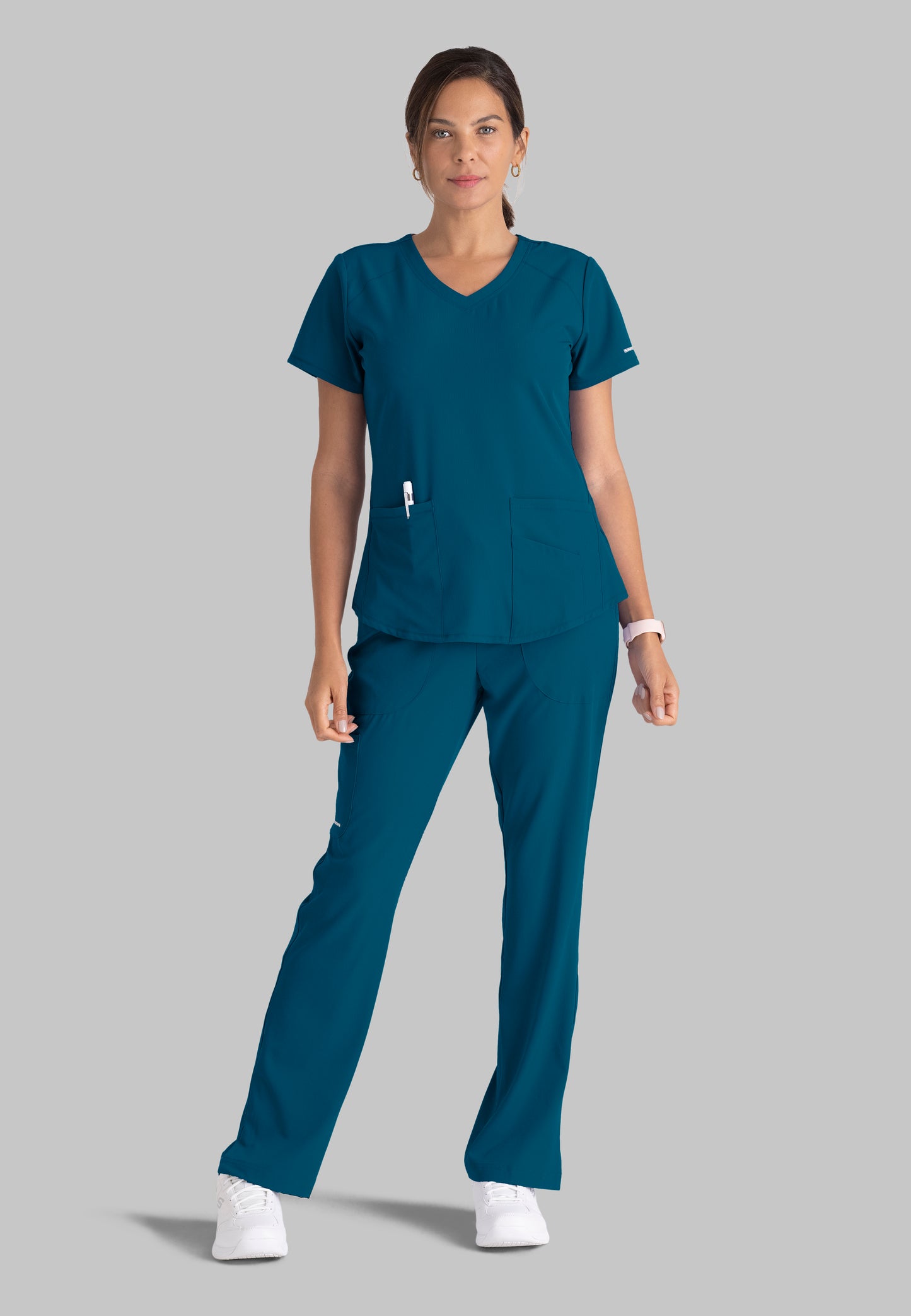 Skechers Women's Modern Fit V-Neck Scrub Top #SK101