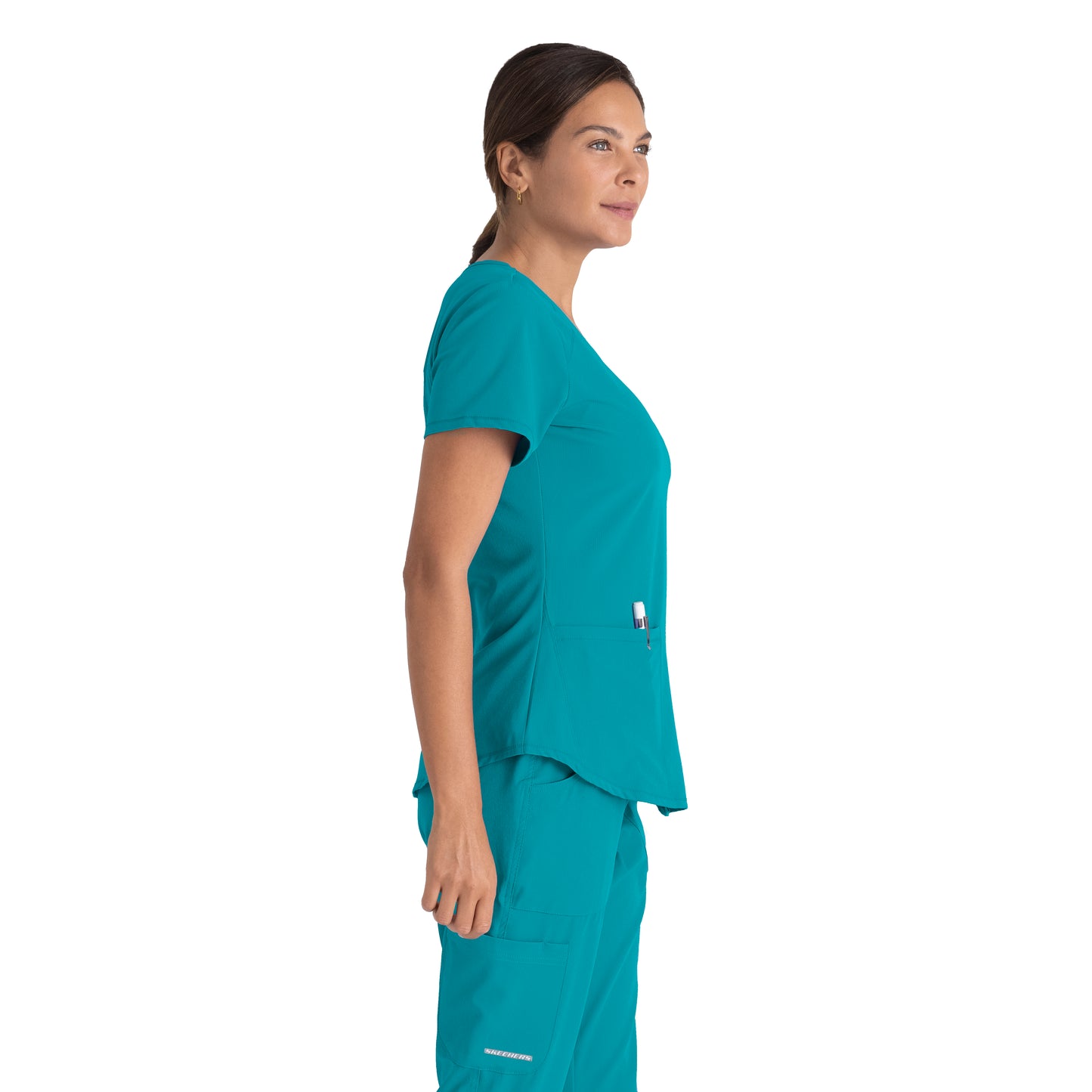 Skechers Women's Modern Fit V-Neck Scrub Top #SK101