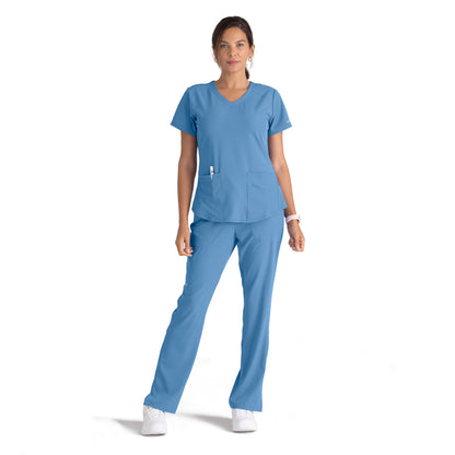 Skechers Women's Modern Fit V-Neck Scrub Top #SK101