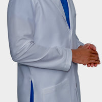 Healing Hands Logan Men's Lab Coat Six Pocket Mid-Length #HH5100