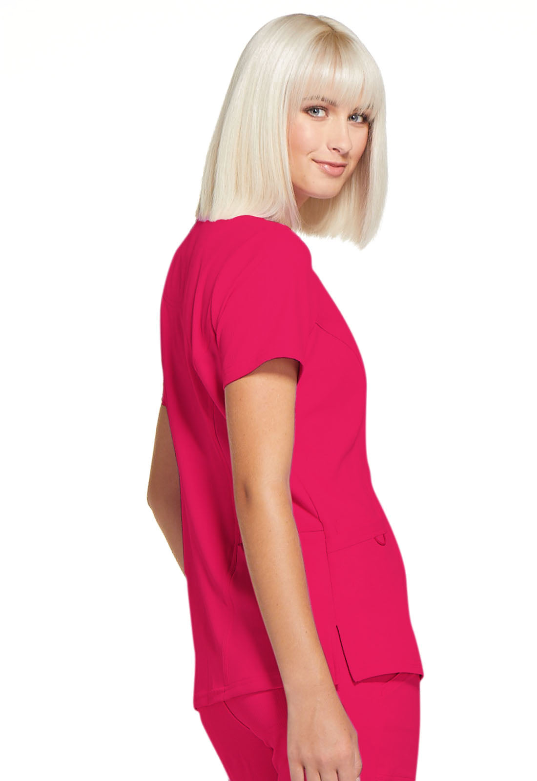 Elle Women Scrubs Top Mock Wrap #Elle620