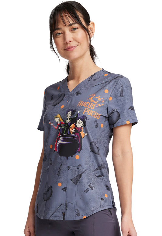 Tooniforms Disney V-Neck Print Top  #TF736