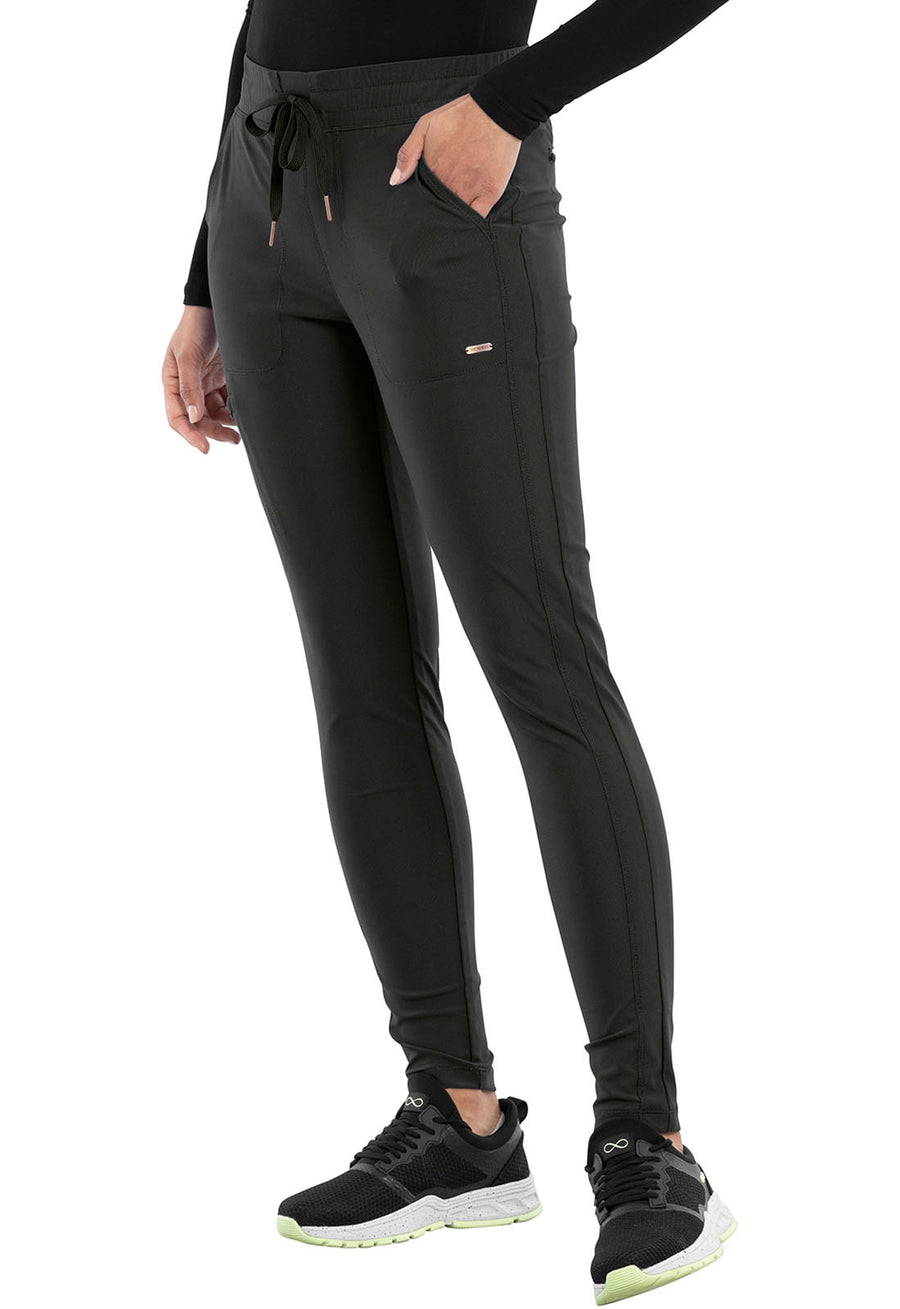 Cherokee FORM Mid Rise Tapered Leg Drawstring Pant #CK095