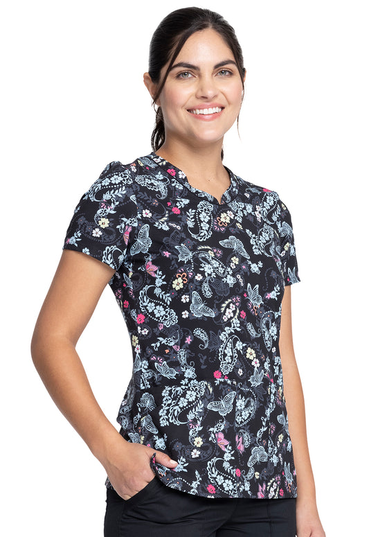 Cherokee Prints V-neck Top | CK678