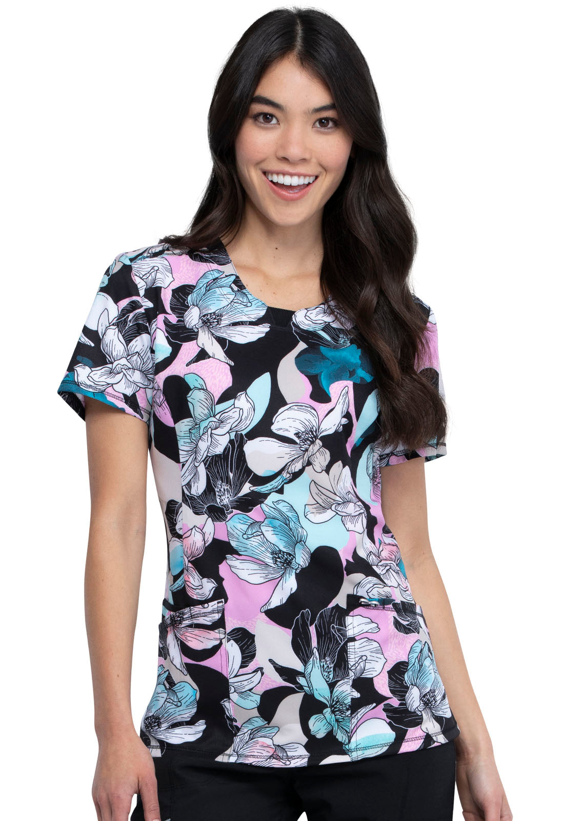 Infinity Round Neck Top in Feeling Floral 