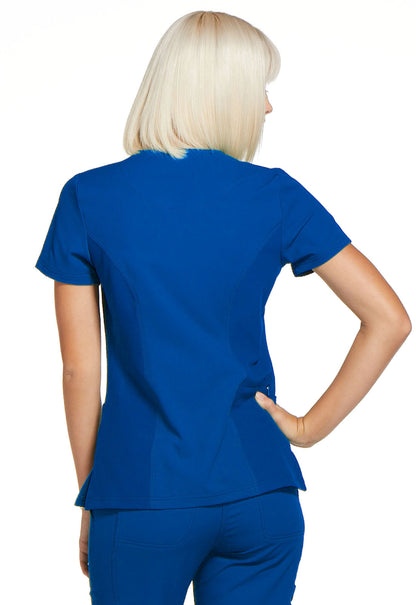 Elle Women Scrubs Top Mock Wrap #Elle620