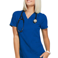 Elle Women Scrubs Top Mock Wrap #Elle620