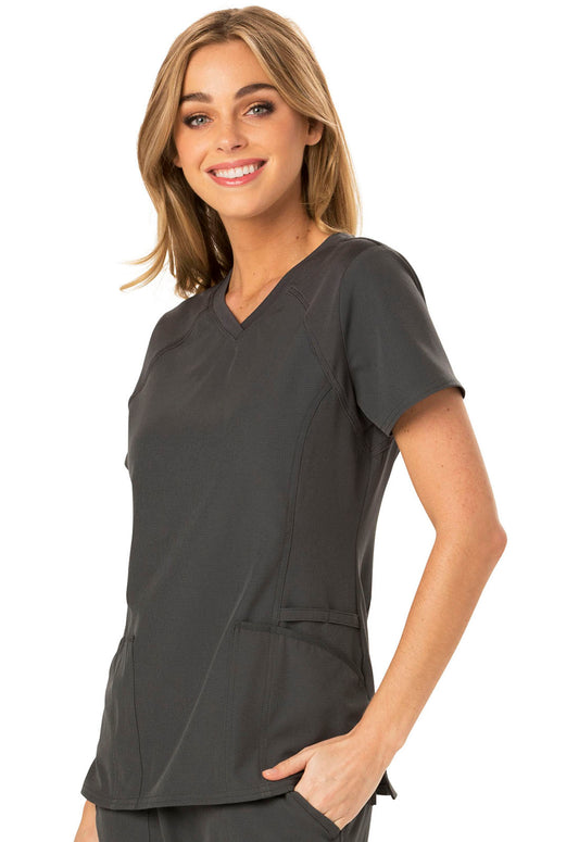 HeartSoul Break Free Ribbed V-Neck Top  #HS660