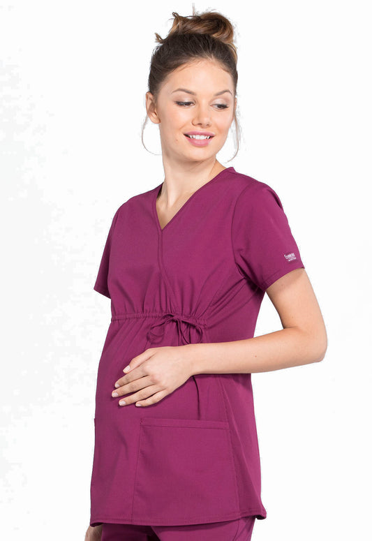 Maternity Mock Wrap Knit Panel | 2892