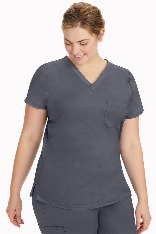 Purple Label  One Pocket Jada V-Neck Top #HH2321