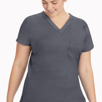 Purple Label  One Pocket Jada V-Neck Top #HH2321